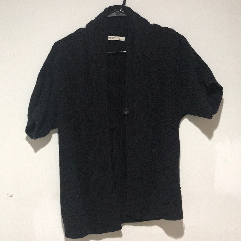 Black Cable Knit Sweater